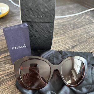 Prada Havanna Butterfly Sunglasses tortoise New w/ Case